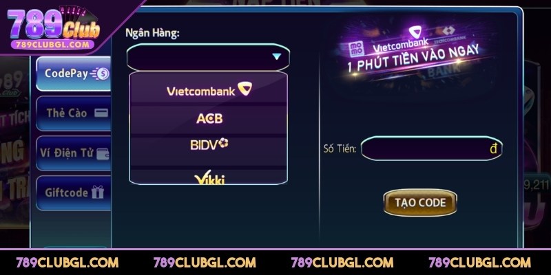 Hướng Dẫn Chi Tiết Các Cách Nạp Tiền 789club An Toàn Tổng quan nạp tiền 789Club